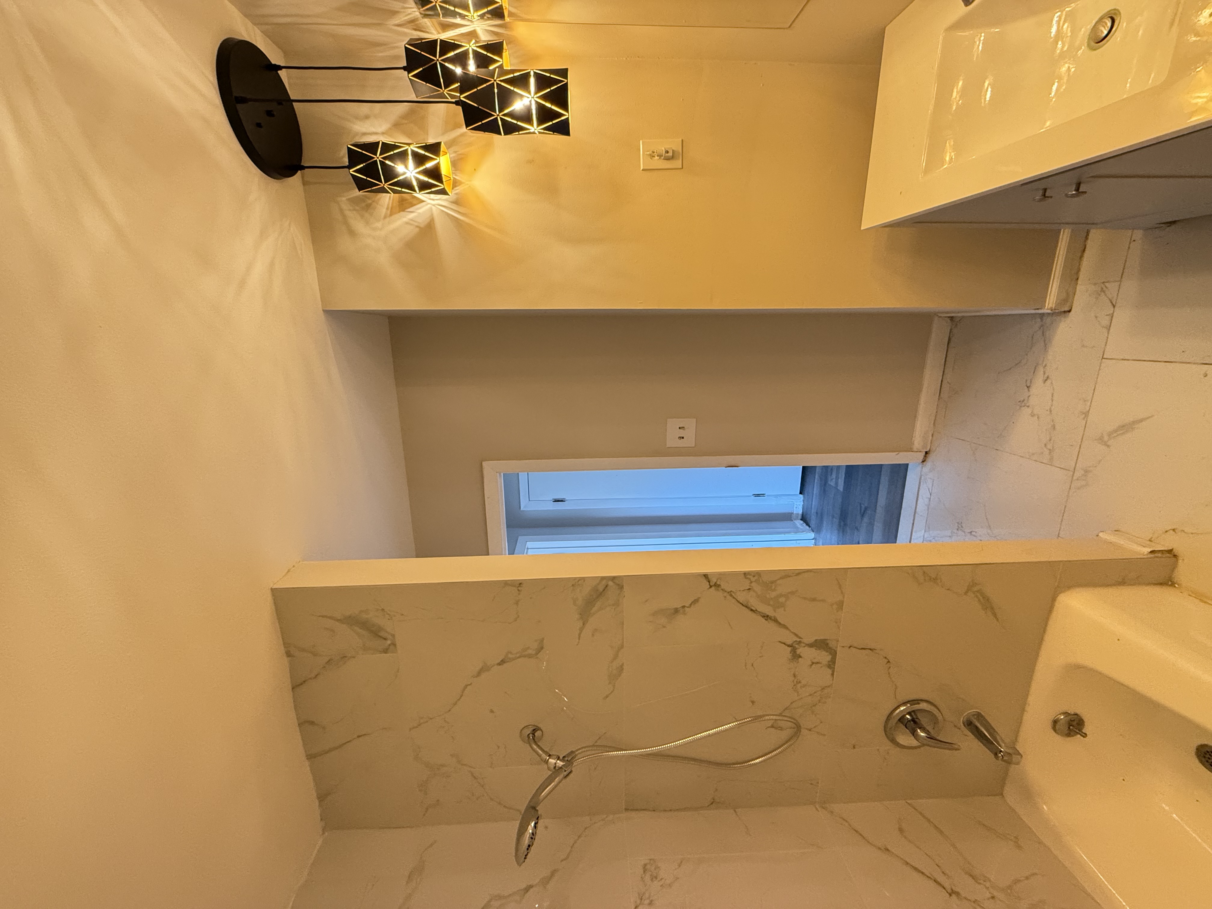 Bathroom vanity and lighting