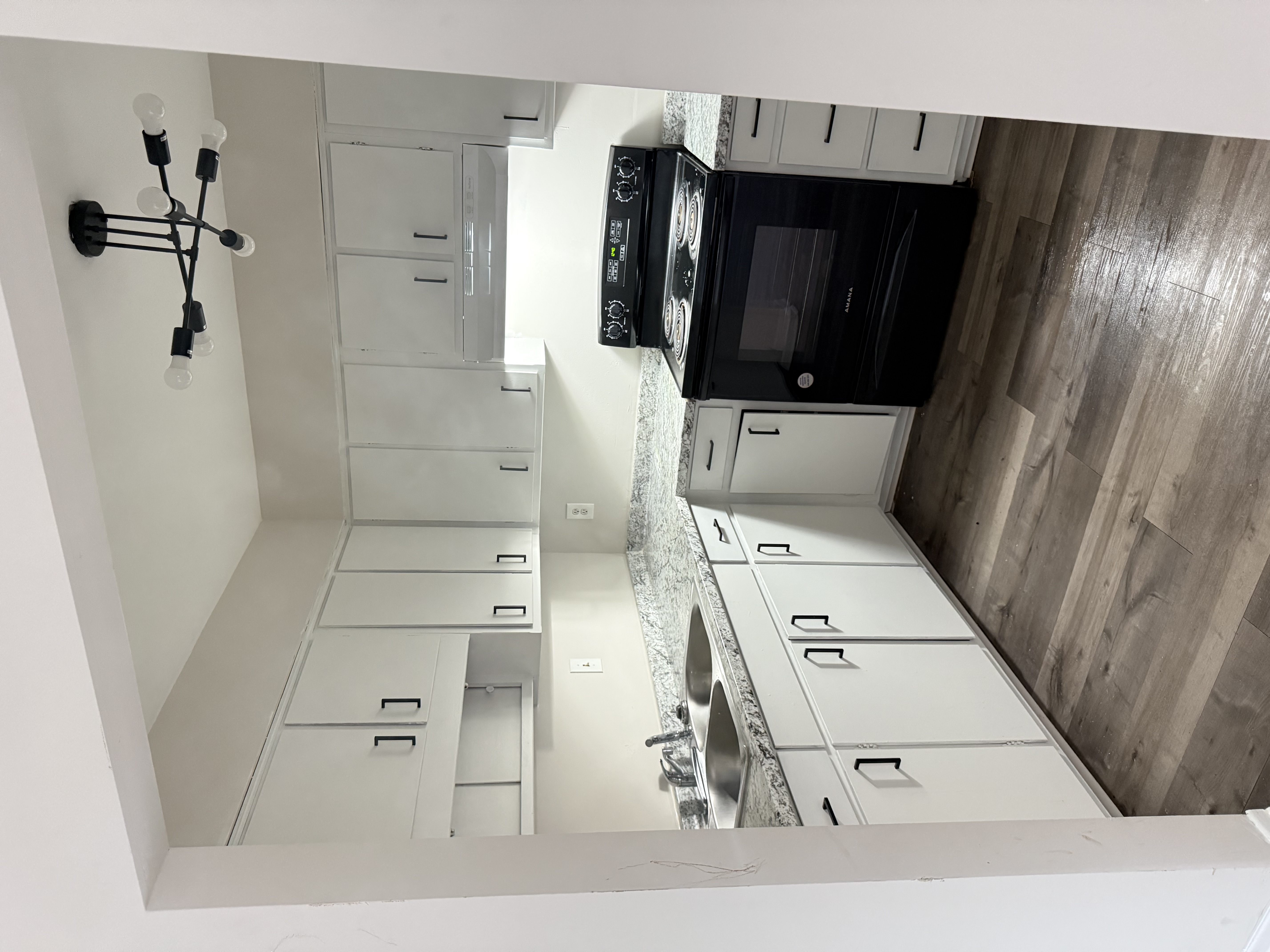 Kitchen with modern fixtures