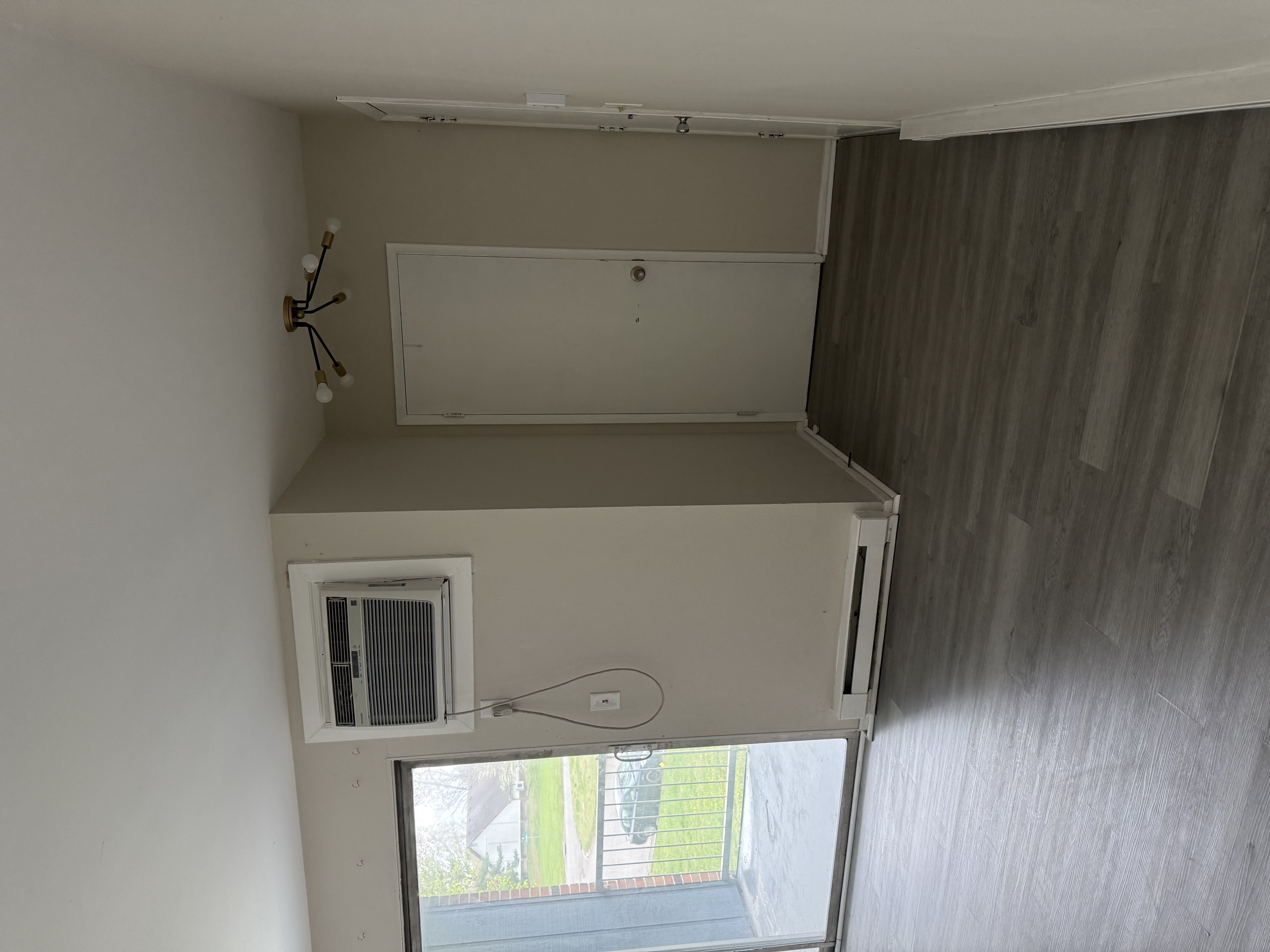 Living room with large window