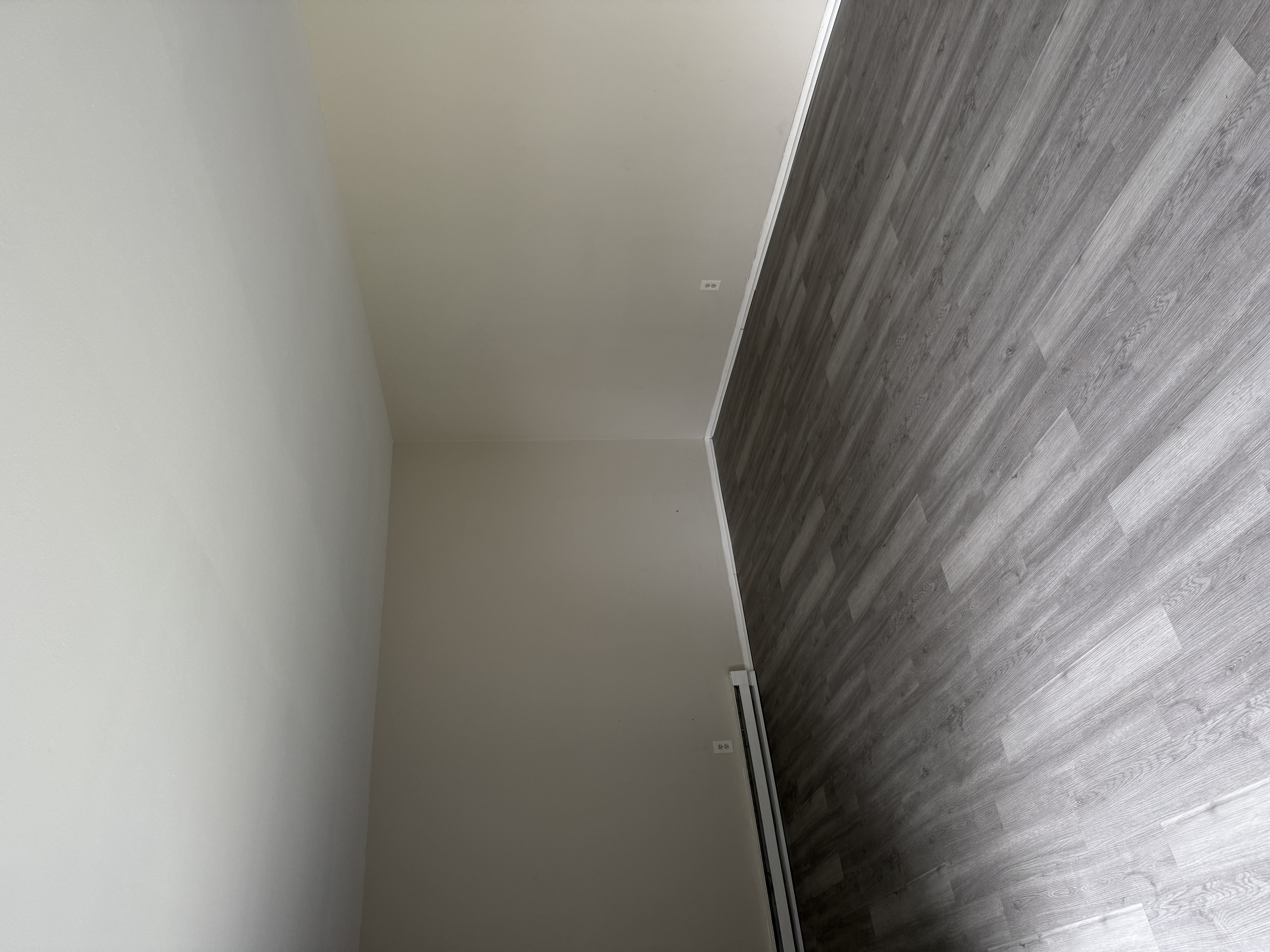 Open room with hardwood floors