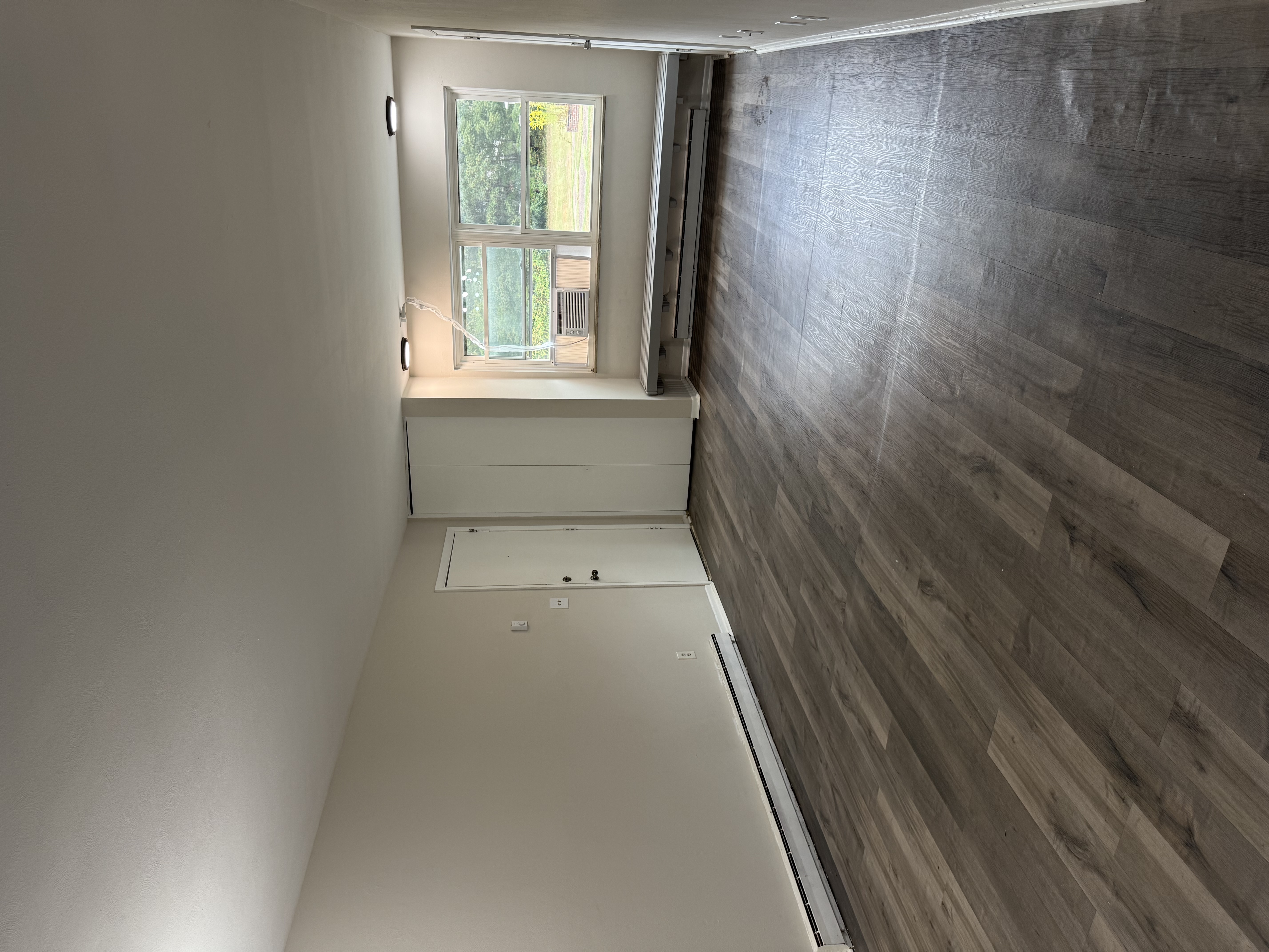 Bedroom with hardwood floors